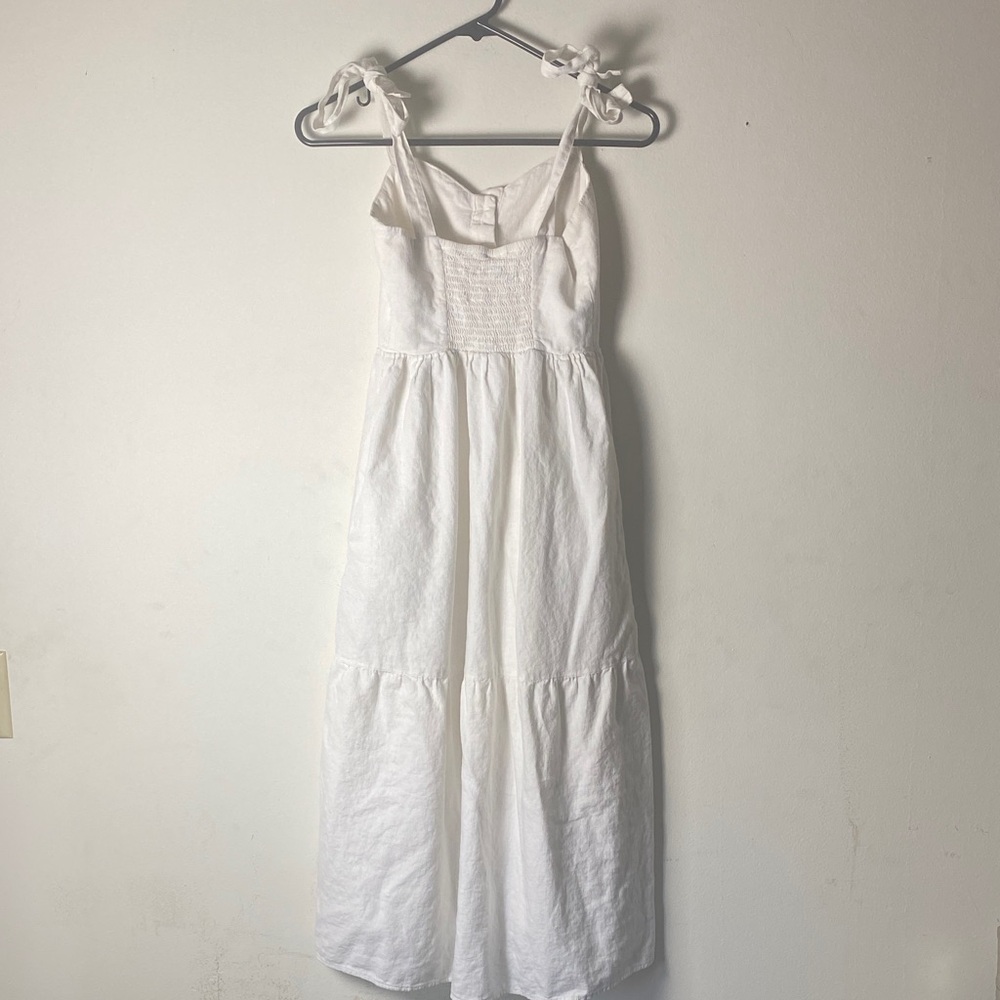 Urban Outfitters White Button-Down Midi Dress - Picture 5 of 8